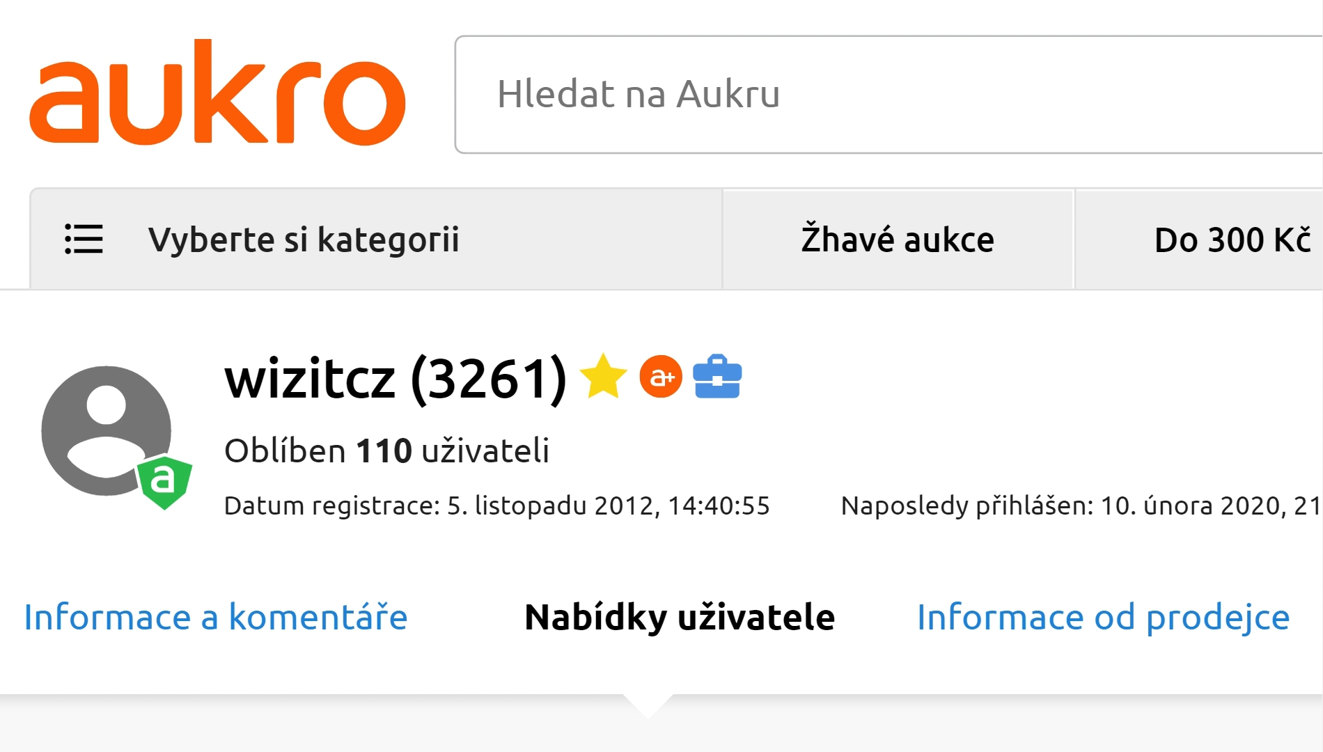 Hodnocení našich zákazníků na portálu Aukro